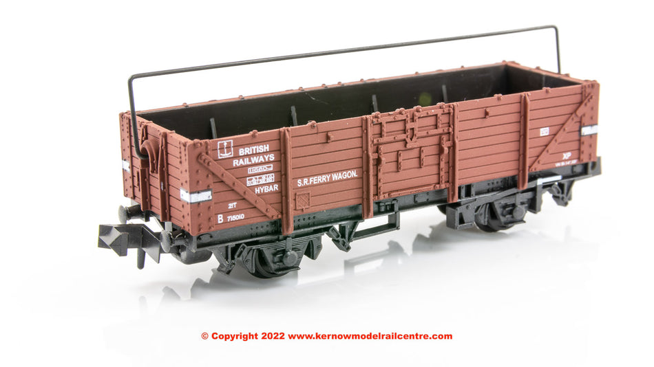 NR10B Peco BR 15ft Ferry Wagon Hybar in BR Bauxite livery