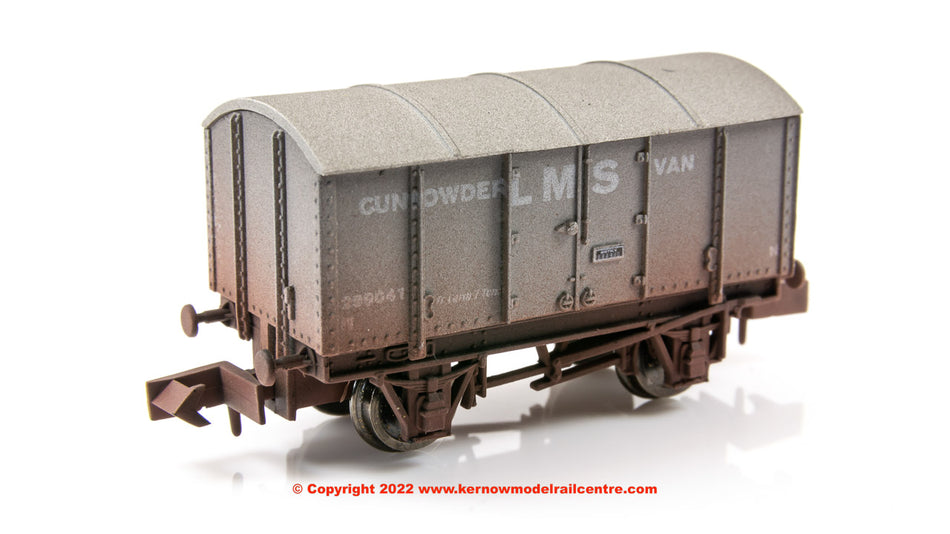 2F-013-076 Dapol Gunpowder Van number 299041 LMS Weathered