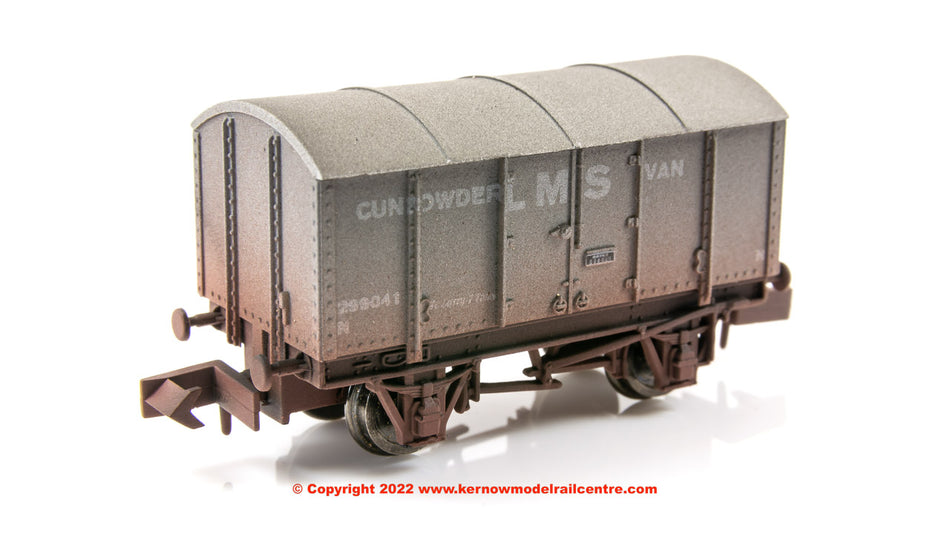 2F-013-076 Dapol Gunpowder Van number 299041 LMS Weathered
