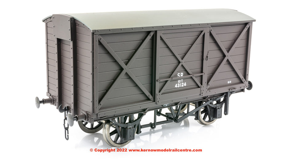 K7010H Kernow Models LSWR Diag 1410 Covered Van - SR Brown