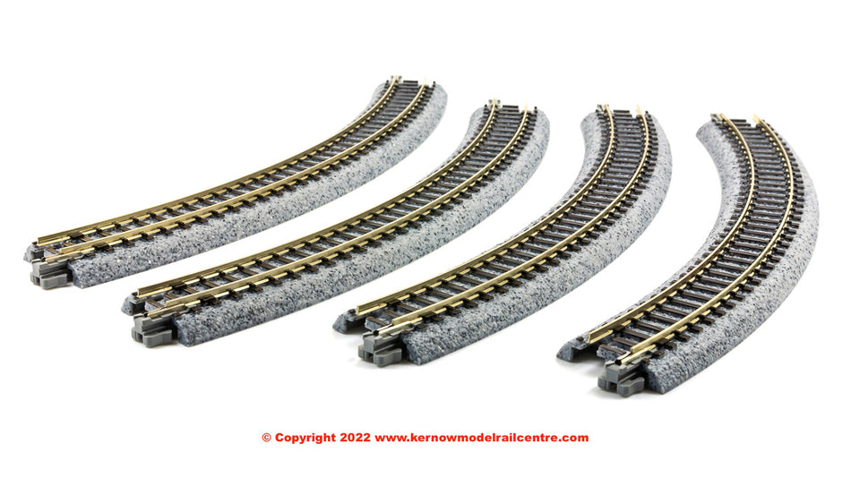 20-100 Kato Ground Level Radius 249mm Curved Track 45 Deg