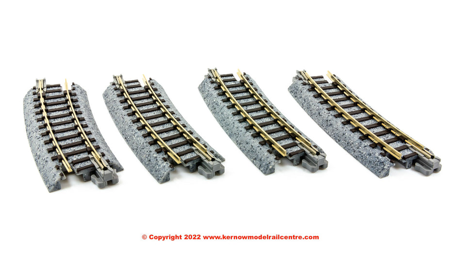 20-101 Kato Ground Level Radius 249mm Curved Track 15 Deg