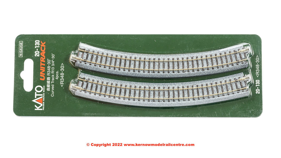 20-130 Kato Ground Level Radius 348mm Curved Track 30 Deg