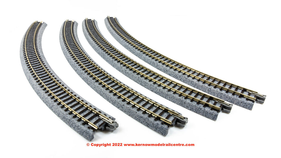 20-132 Kato Ground Level Radius 348mm Curved Track 45 Deg