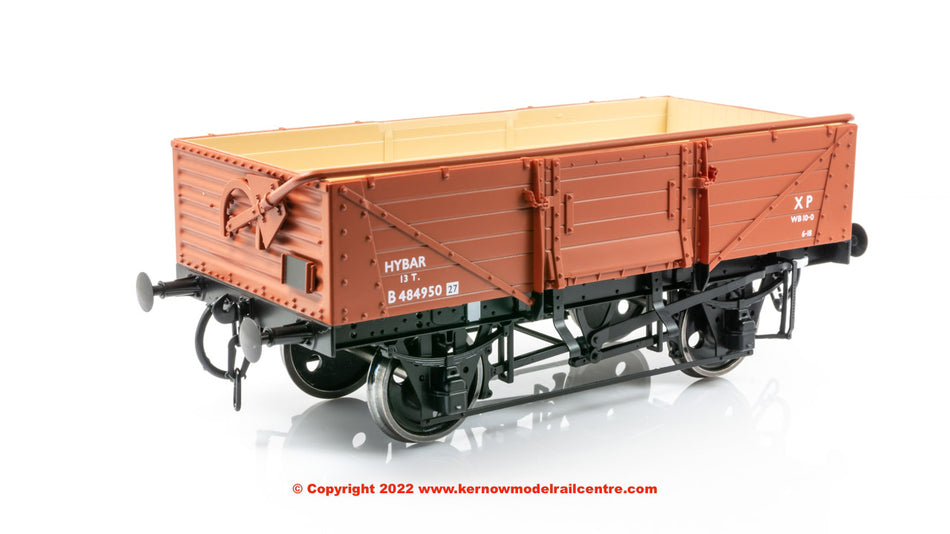 7F-053-013 Dapol 5 Plank Wagon No. B484950 High Bar BR Bauxite