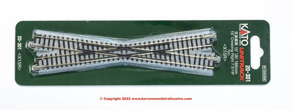 20-301 Kato Crossing Right 186mm 15 Deg