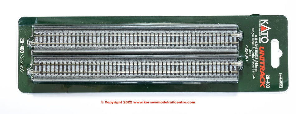 20-400 Kato Single Straight Viaduct Track 248mm