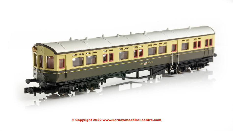 2P-004-017 Dapol Autocoach number 192 in GWR Chocolate and Cream
