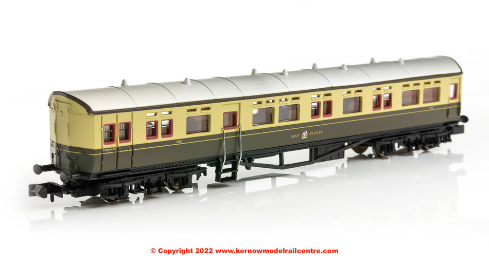 2P-004-017 Dapol Autocoach number 192 in GWR Chocolate and Cream