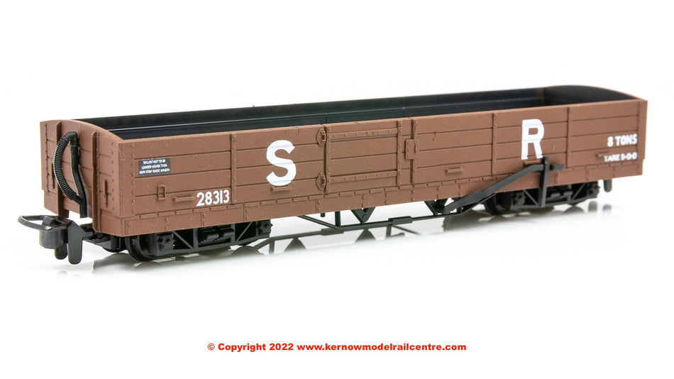 GR231 Peco L&B 8 Ton Bogie Open Wagon number 28313 in SR Brown