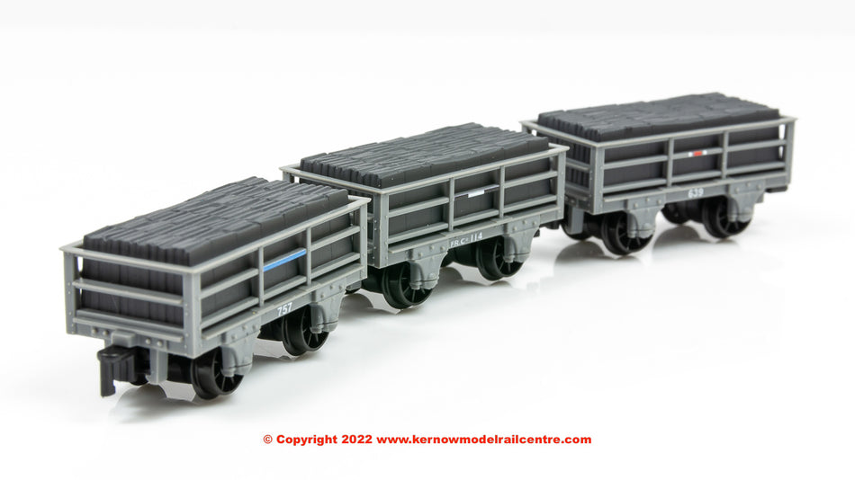 GR320 Peco 2 Ton Slate Wagons in Grey livery - unbraked