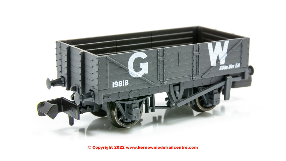 NR5000W Peco 9ft 5 Plank Open Wagon number 1918 in GWR Grey
