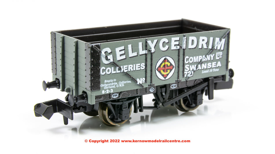 NR7011P Peco 9ft 7 Plank Open Wagon number 721 - Gellyceidrim