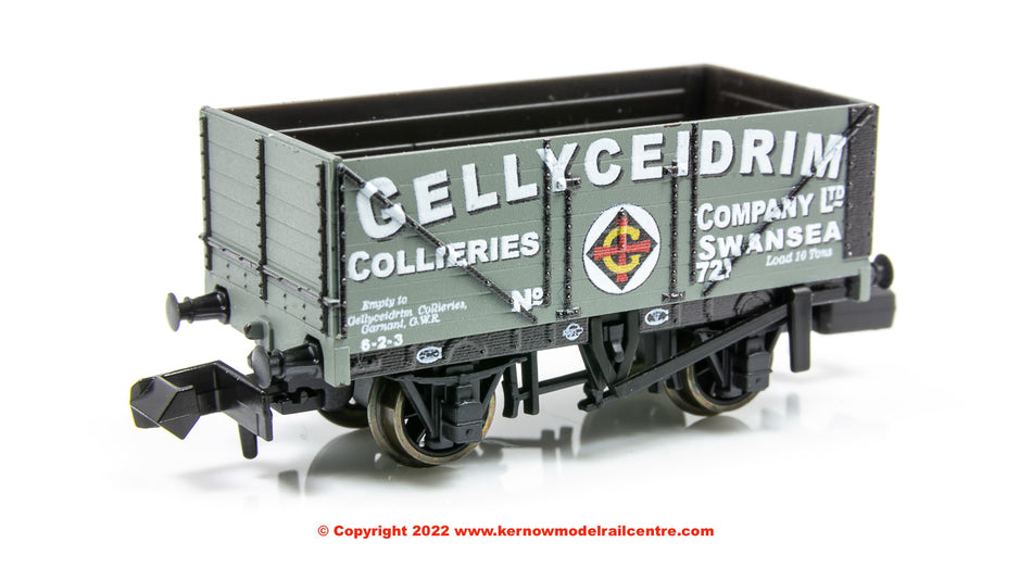 NR7011P Peco 9ft 7 Plank Open Wagon number 721 - Gellyceidrim