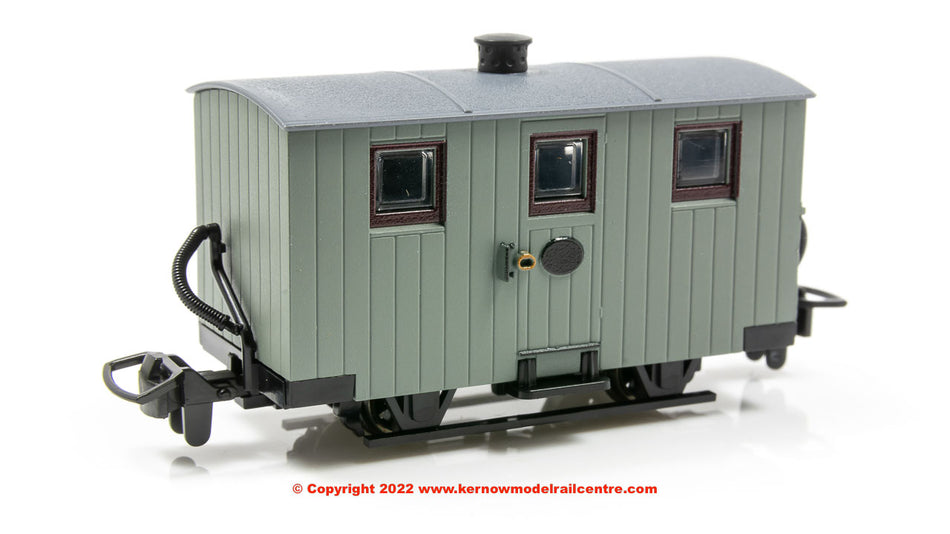 GR570UY Peco Ffestiniog Quarryman Coach - Unlettered Grey