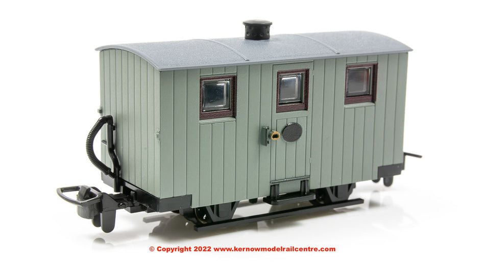 GR570UY Peco Ffestiniog Quarryman Coach - Unlettered Grey