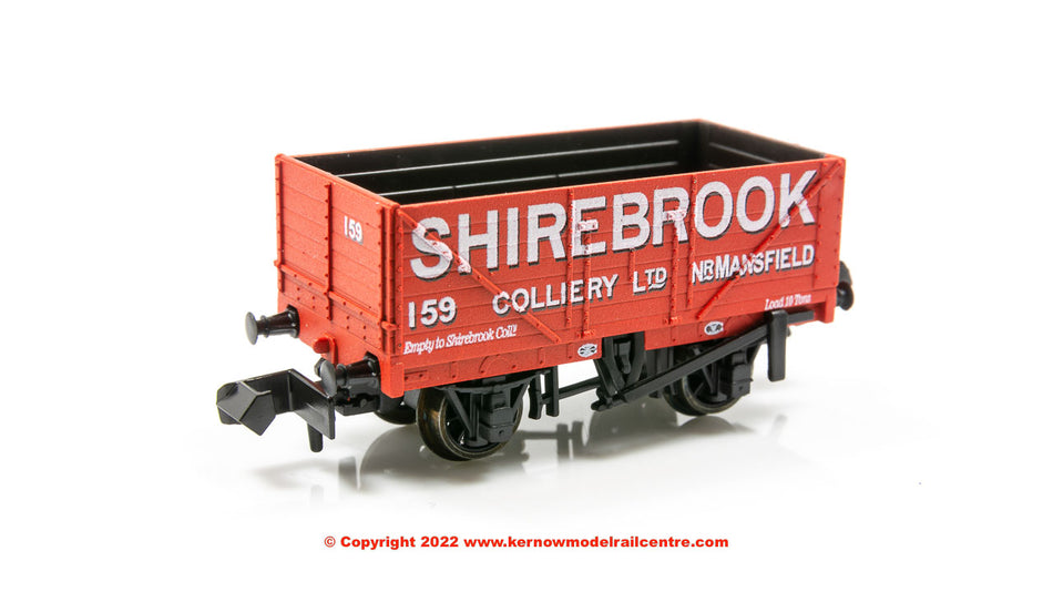 NR7007P Peco 9ft 7 Plank Open Wagon number 159 - Shirebrook