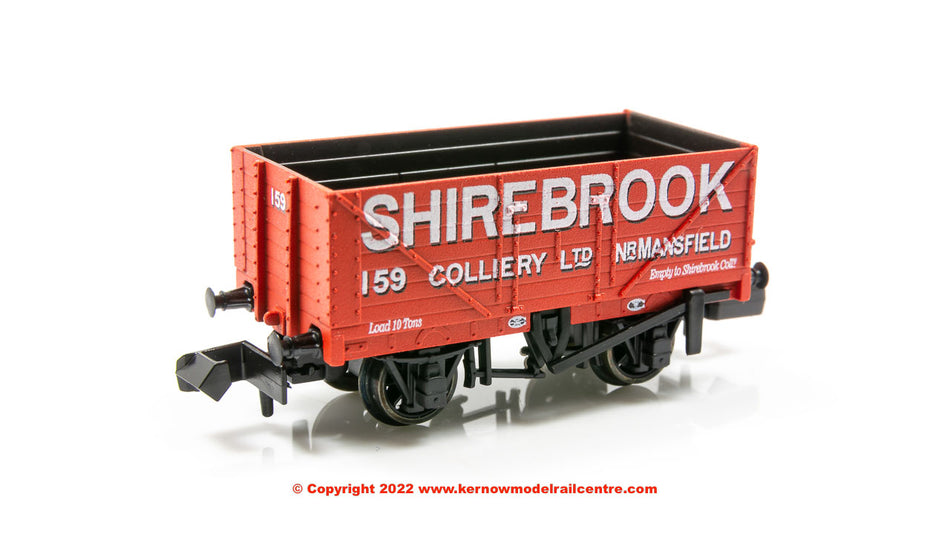 NR7007P Peco 9ft 7 Plank Open Wagon number 159 - Shirebrook