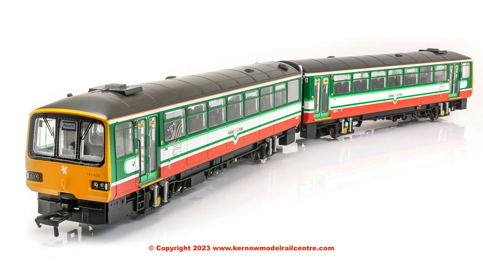 E83026 EFE Rail Class 143 2-Car DMU 143606 Valley Lines