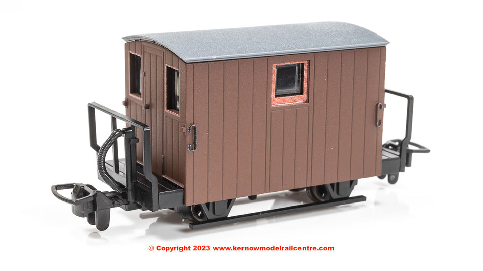 GR580UB Peco Ffestiniog Quarryman Coach - Twin Balcony Brown