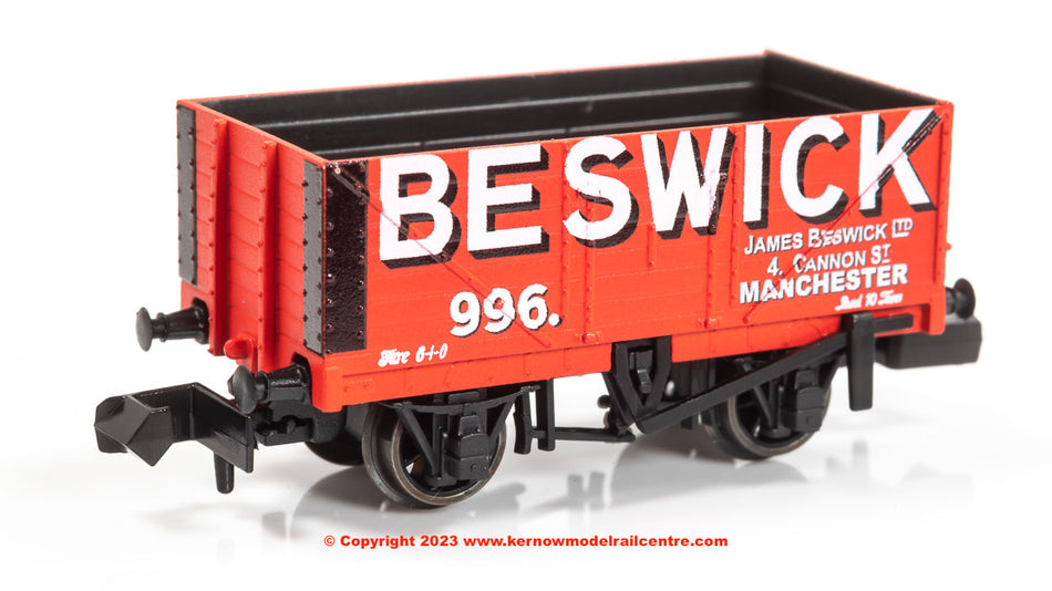 NR7020P Peco 9ft 7 Plank Open Wagon number 996 - James Beswick