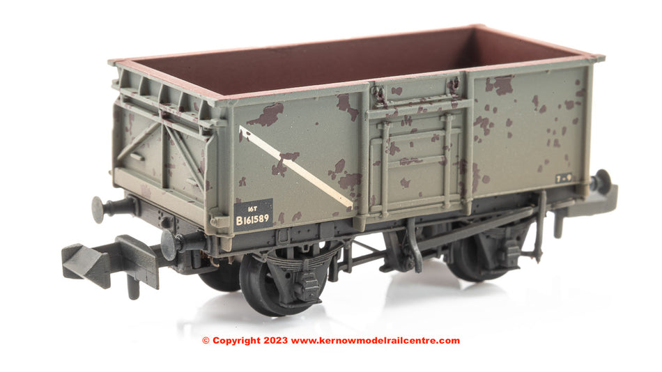 377-227F Graham Farish BR 16T Steel Mineral Wagon BR Grey