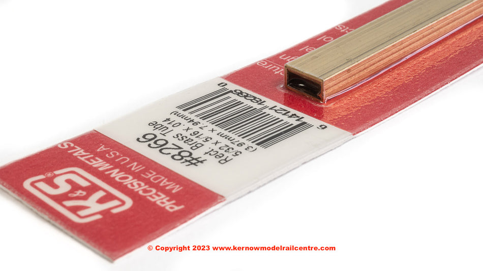 8266 KS Metals Rectangular Brass Tube was 266