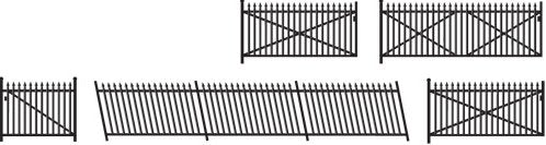 246 Ratio Spear Fencing Ramps and Gates