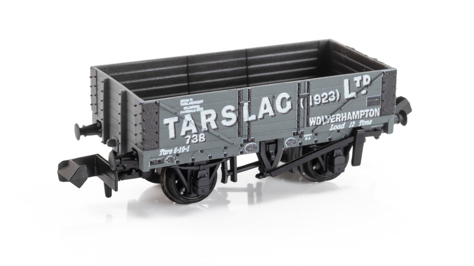 NR5011P Peco 5 Plank Open Wagon - No 738 Tarslag 1923 Ltd
