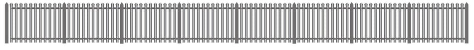 281 Ratio Modern Palisade Fencing - 896mm