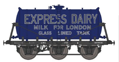 2F-031-028 Dapol 6 Wheel Milk Tanker Express Dairies Milk