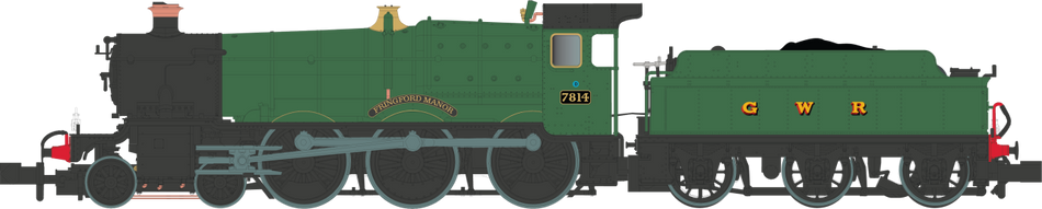 2S-001-006 Dapol 4-6-0 Fringford Manor 7814 GWR Green
