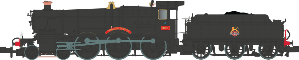 2S-001-008D Dapol 4-6-0 Torquay Manor 7800 BR Black early