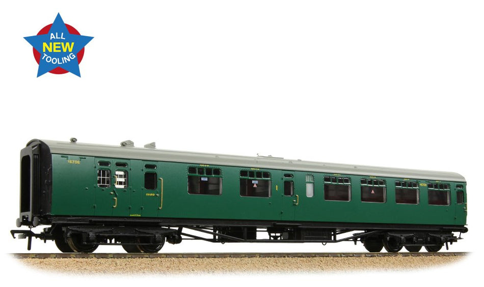 34-760A Bachmann SR Bulleid Brake Comp. Corridor BR Malachite