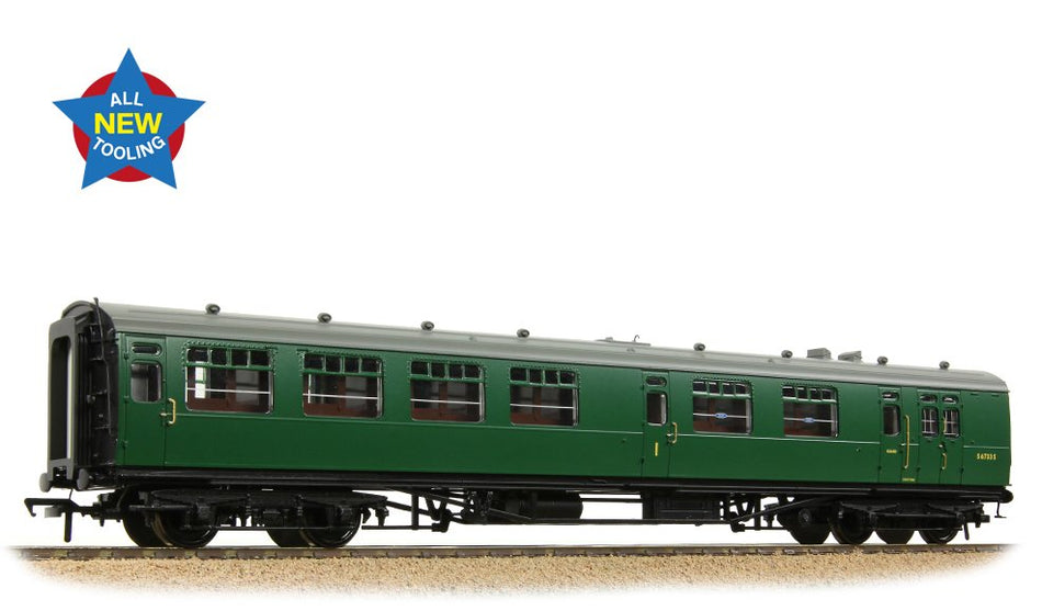 34-761 Bachmann SR Bulleid Brake Composite Corridor BR Green