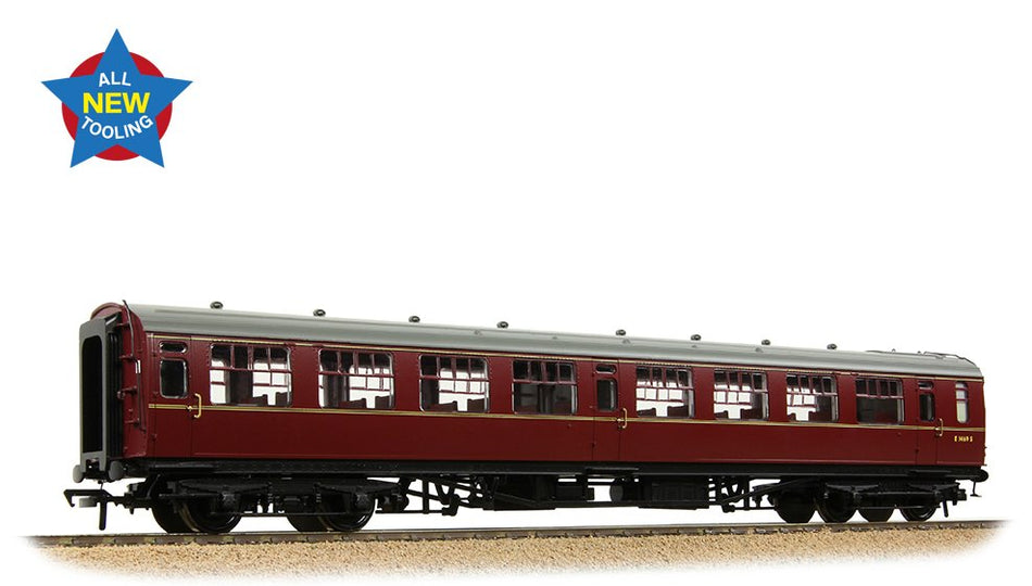 34-827 Bachmann SR Bulleid Second Open 15"" Vents BR Maroon