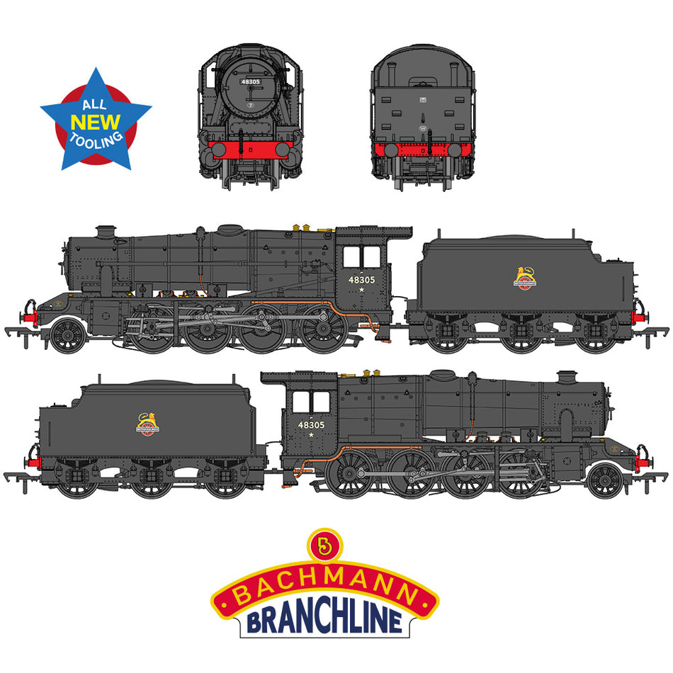 35-230 Bachmann LMS 8F with Welded Tender 48305 BR Black early