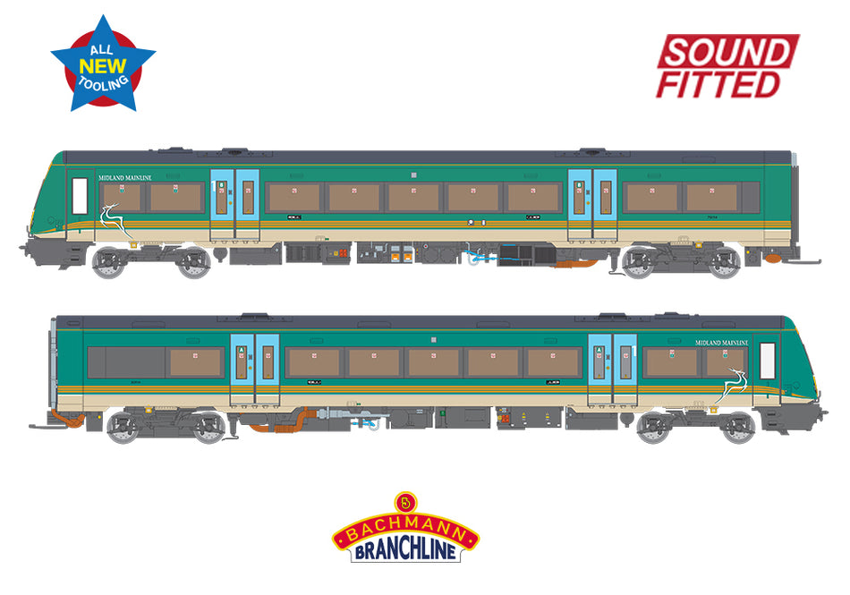 35-601SF Bachmann Class 170/1 2-Car DMU 170114 Midland Mainline