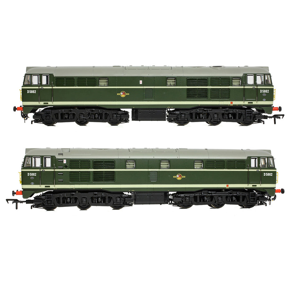 35-802A Bachmann Class 30 D5862 BR Green (Small Yellow Panels)