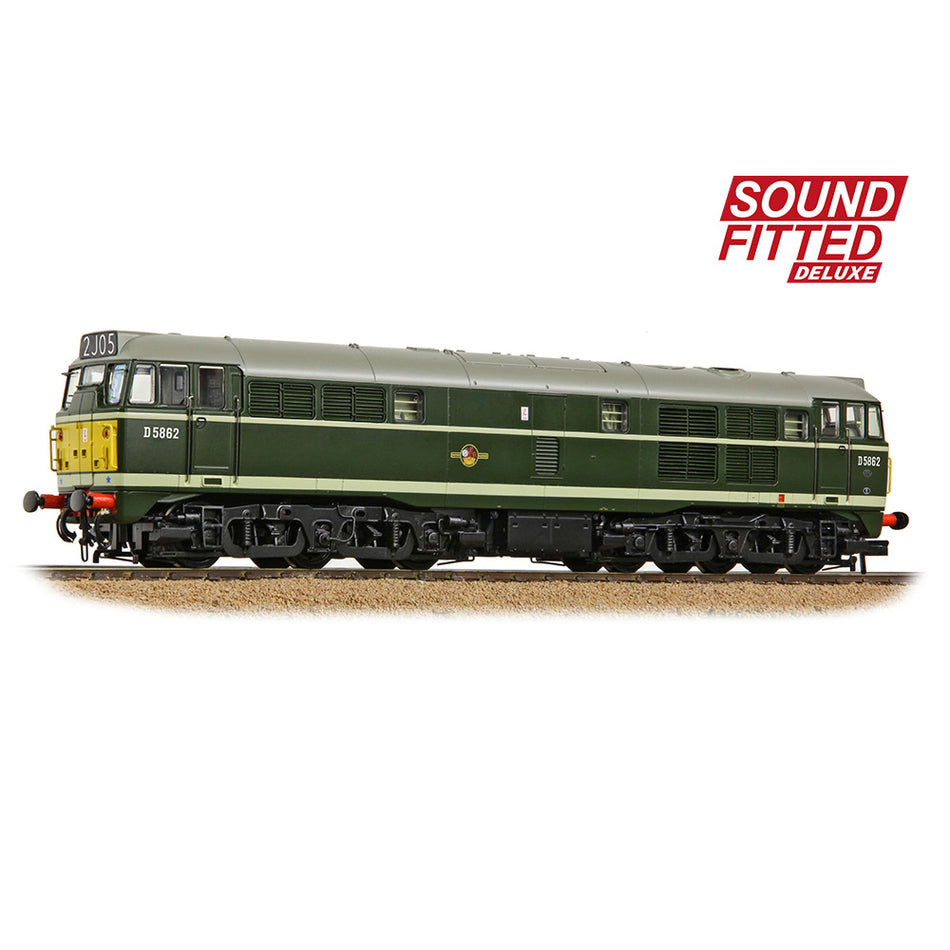 35-802ASFX Bachmann Class 30 D5862 BR Green Small Yellow Panel