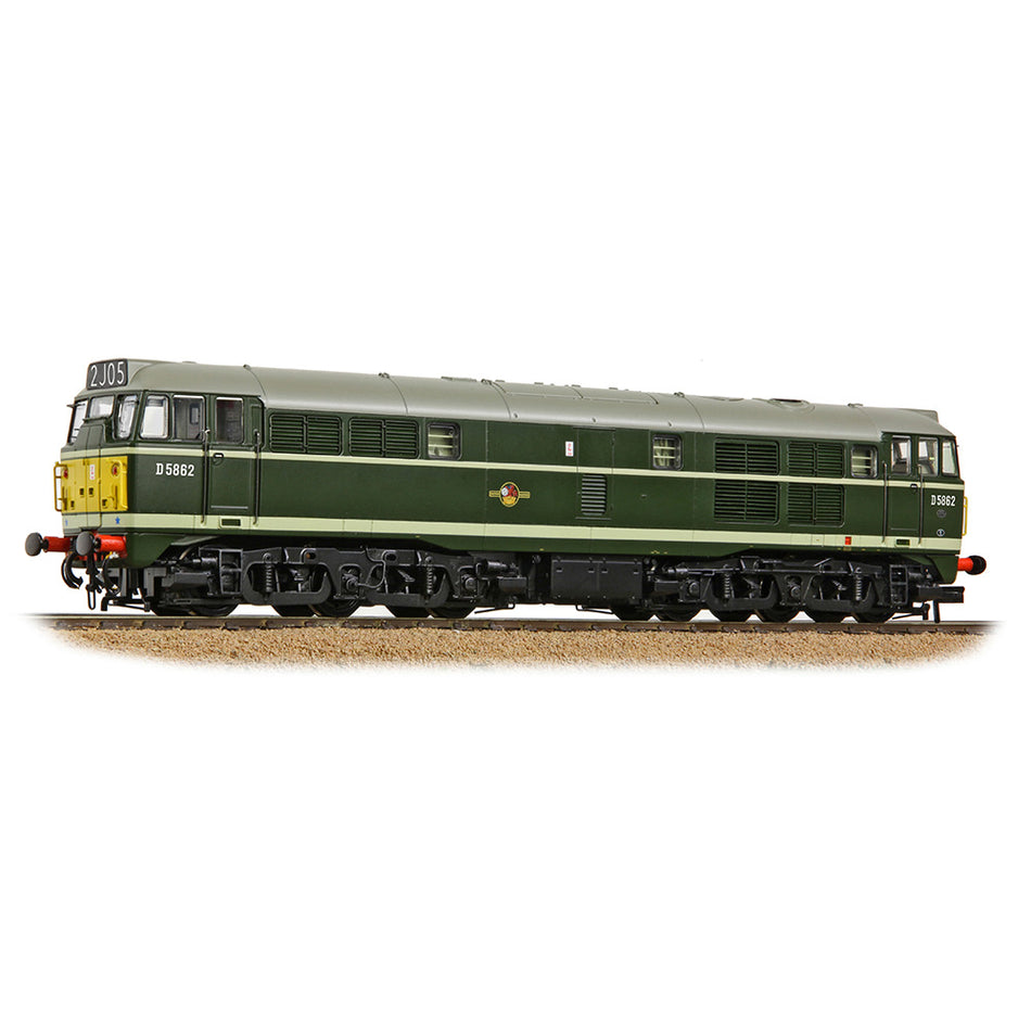 35-802A Bachmann Class 30 D5862 BR Green (Small Yellow Panels)
