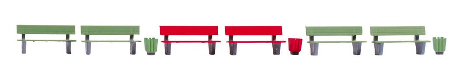 35848 Noch Benches N Gauge.