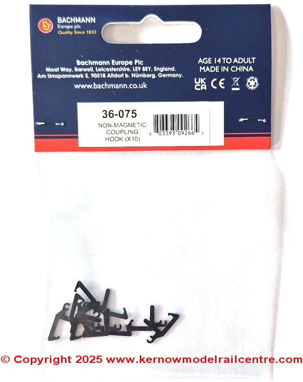 36-075 Bachmann Non Magnetic Coupling Hook x 10