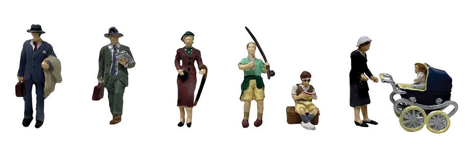 36-442 Bachmann Scenecraft Post-War Era Figures Set B