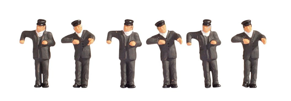 36281 Noch Steam Locomotive Drivers (6) Figure Set