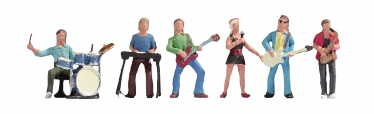 36839 Noch Rock Band (6) and Accessories Figure Set