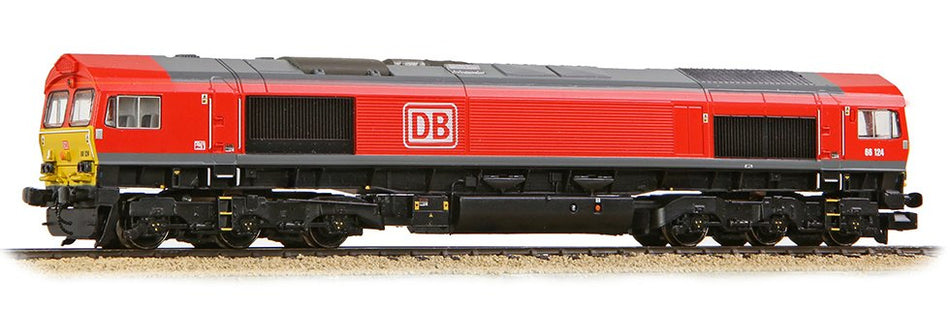 371-383B Graham Farish Class 66/0 66124 DB Cargo Red