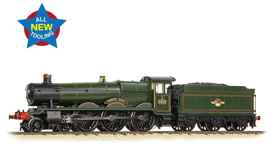 372-011 Graham Farish GWR 49XX 4936 Kinlet Hall BR Lined Green