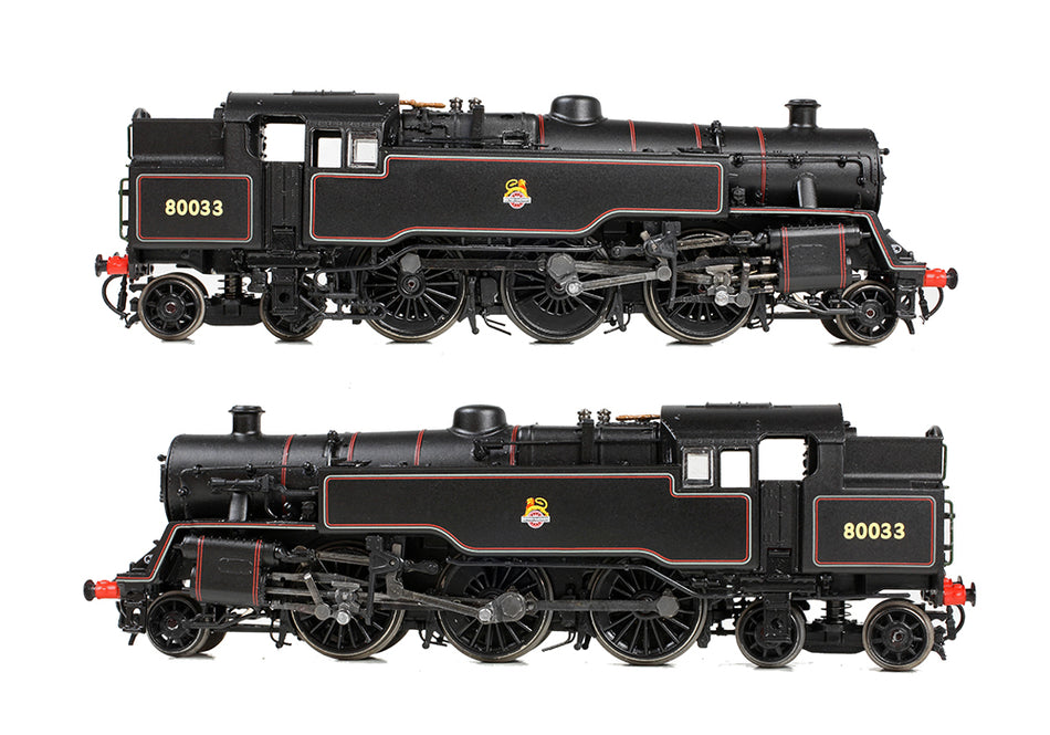 372-535A Graham Farish BR Standard 4MT Tank 80033 BR Lined Black