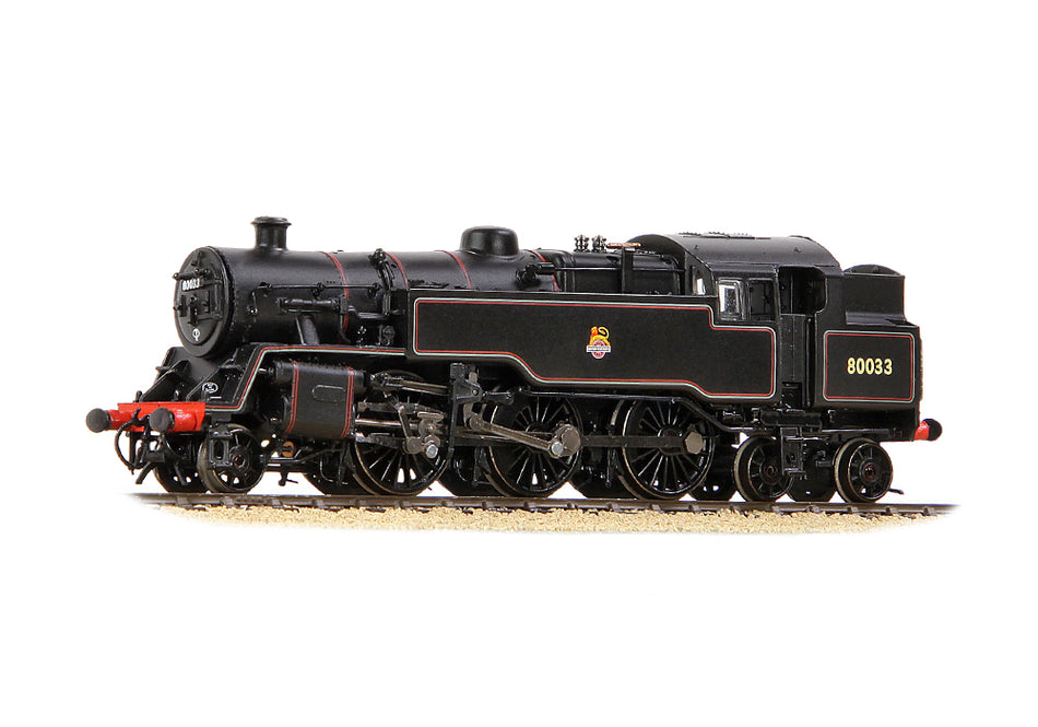 372-535A Graham Farish BR Standard 4MT Tank 80033 BR Lined Black